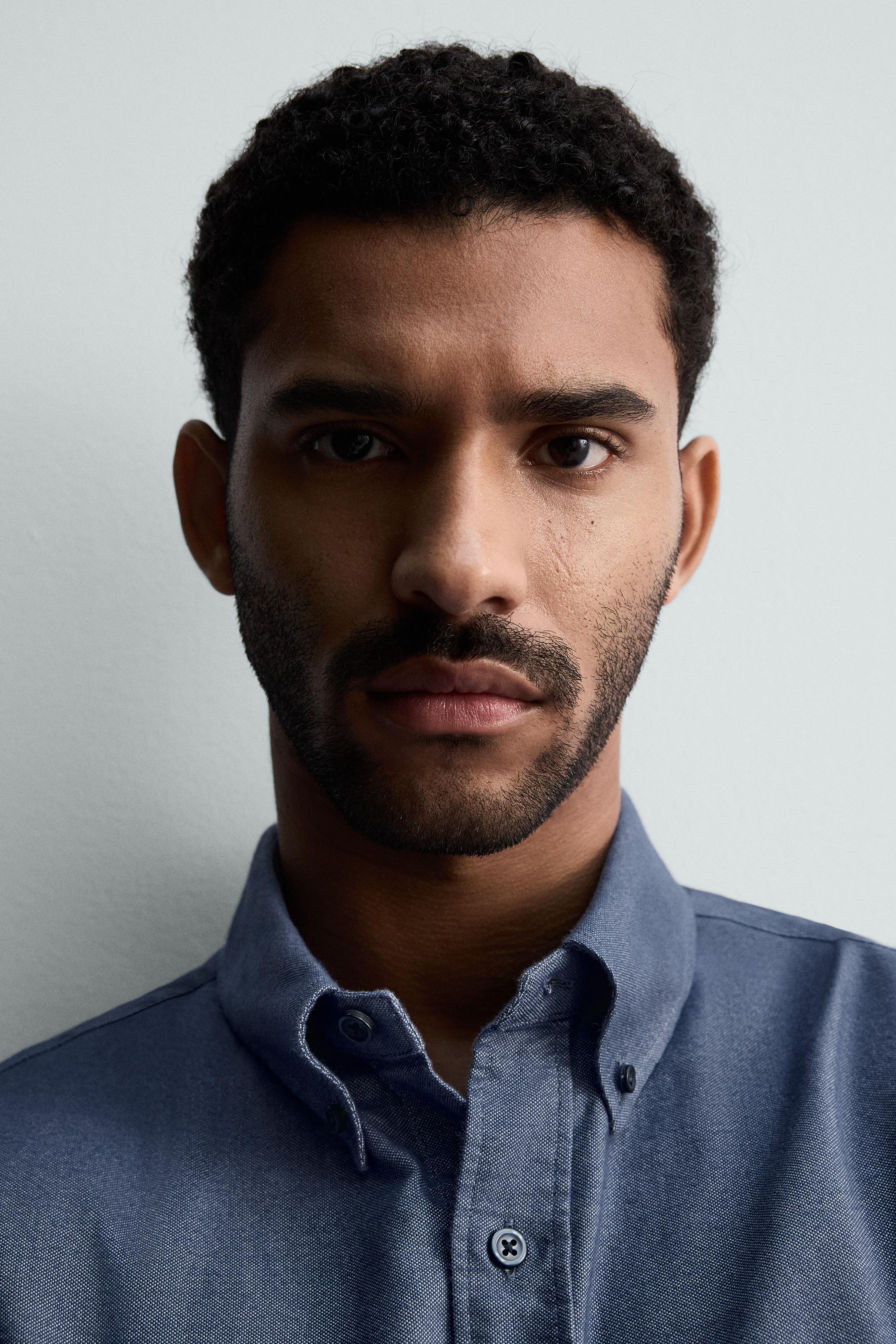 WASHED TEXTURED OXFORD SHIRT